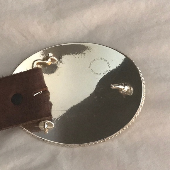 Montana Silversmith Buckle & Belt 18K detail - Picture 4 of 5